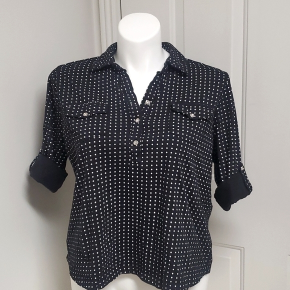 Sara Morgan Tops - Sara Morgan Knit Polka Dot Top